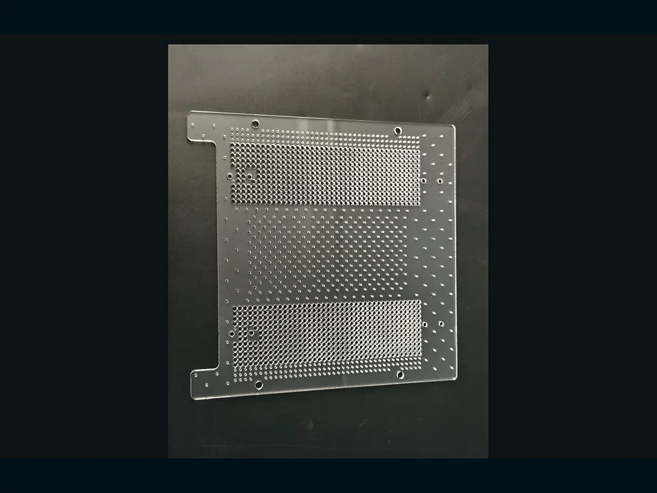 Representative WONIK flow-control and baffle component — detail view