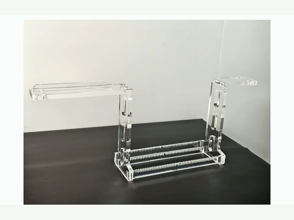 Representative WONIK quartz support and carrier structure — side view